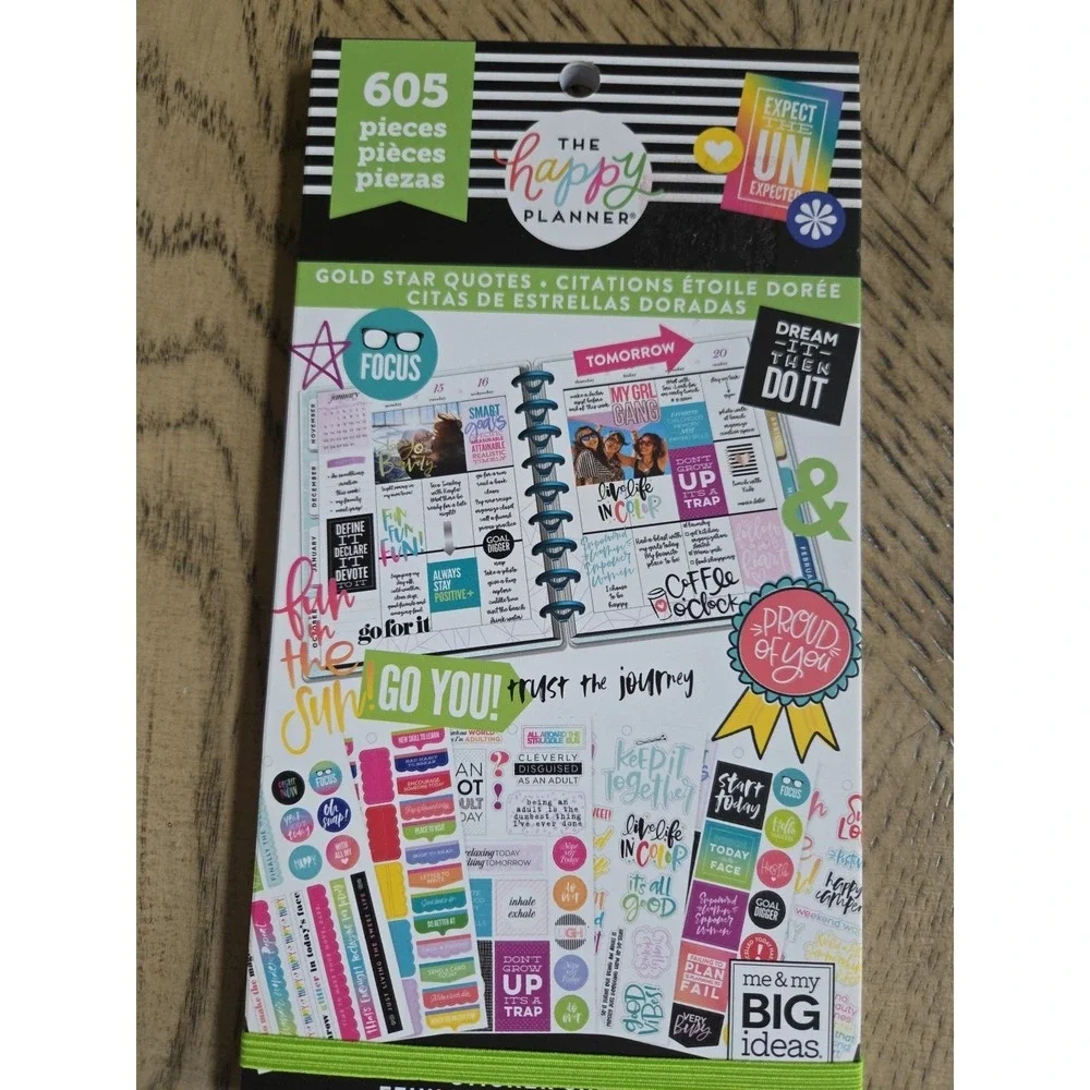 The Happy Planner Sticker Books LOT OF 3 New NWT Planner Stickers Happy Planner